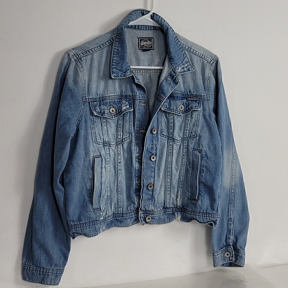 Vintage SuperDry Denim Jacket Size Large